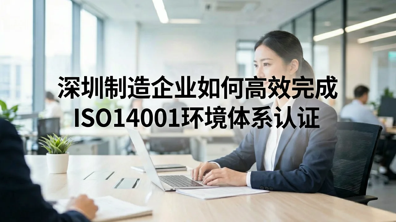 深圳制造企业如何高效完成ISO14001环境体系认证